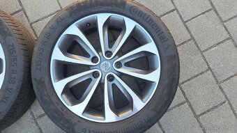 Alu kola Nissan 18" 5x114,3 letní pneu 215/55 R18 4mm - 4