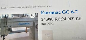 šicí stroj EUROMAC GC 6-7,nepoužívaný - 4