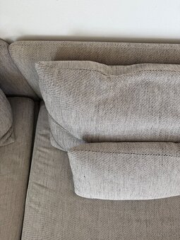 IKEA SÖDERHAMN 4místná béžová pohovka s lenoškou - 4