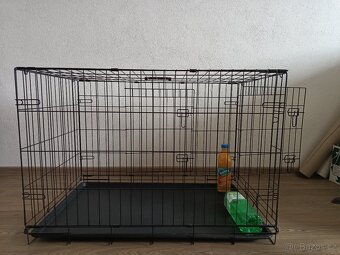 Klec pro psy DOG FANTASY skládací černá (L) 91x56x63cm - 4