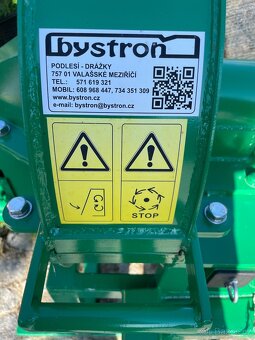 PRODÁM NOVÝ ČESKÝ ŠTĚPKOVAČ BYSTROŇ PIRANA ZA MALOTRAKTOR. - 4