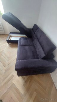 rohová rozkládací sedací souprava - 4