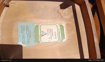 Pevné,dřevěné retro židle,5ks, ála CCCP - 4