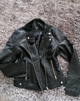 nová koženková bunda, vel. S - 4