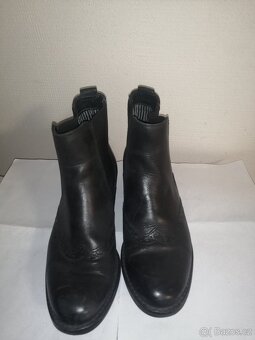 Dámské kožené polokozačky vel 36 - 4