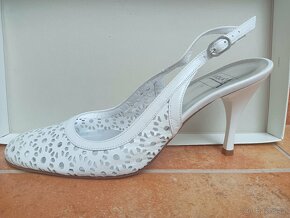 Lodičky kožené s volnou patou, vel.37 - 4