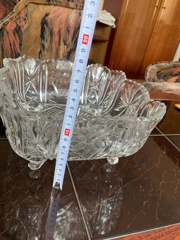 Prodám broušenou mísu na nožičkách - 4