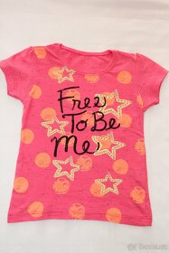 Růžové tričko _ vel. 98 - NOVÉ - 4