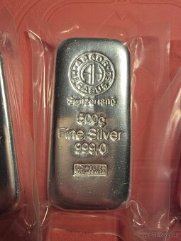 Argor Heraeus stříbrný slitek - 4