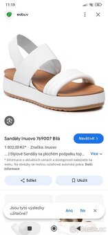 Bílé sandály 38 inuovo - 4