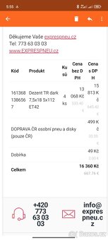 Litá kola Dezent a gumy Continental - 4