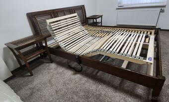 Prodám dřevěnou postel s elektrickými rošty - 4