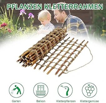 Dřevěný žebřík na rostliny - 4