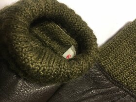 Kožené nové rukavice československé lidové armády - 4