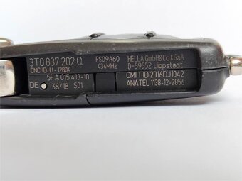 Klíč Škoda 3T0837202Q 434MHz Original - 4