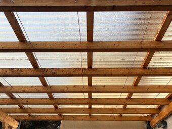 Dřevěná pergola s krytinou 4x3,7 m - 4