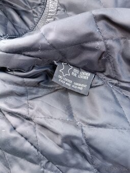 Dámská kožená bunda na motorku. - 4