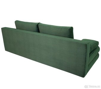 ROZKLÁDACÍ POHOVKA, textil, zelená - 4