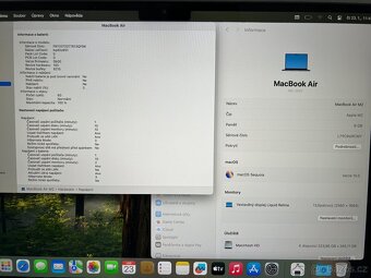 Apple MacBook AIR 13” M2 256GB,8GB RAM,Baterie 100%,záruka - 4