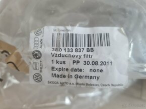 NOVÉ Vzduchové filtry Superb 1, Passat B5 ORIGINÁL - 4