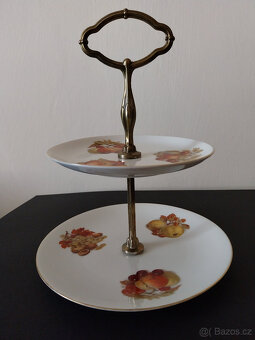 Patrový podnos na čajové pečivo ze 70tých let - 4