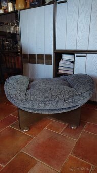 SET 2 křesla a 1 gauč modrá barva - 4