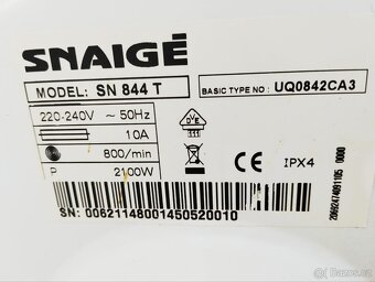 Pračka Snaige 5 kg - 4