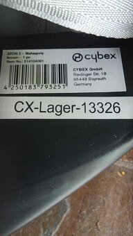 Autosedačka vajíčko Cybex Aton 3 mahagon-brown do 13.kg - 4