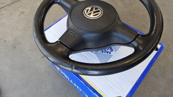Tříramenný kožený volant včetně airbagu na VW Lupo - 4