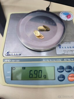 Prodám zlaté manžetové knoflíčky z 18k zlata 750/1000 - 4