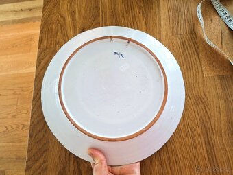 Talíř průměr 28 cm Tupeská keramika ? modrá barva - 4