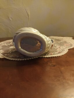 Retro porcelánová vázička ve tvaru labutě - 4