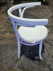 Thonet židle bílá patina - 4