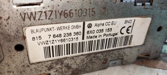 Originální autorádio VW Alpha 4 - 4