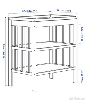 Postýlka + Přebalovací pult Ikea Gulliver - 4