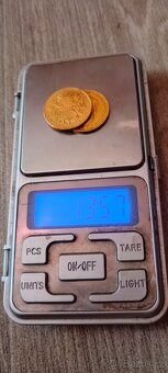 2x Zlatá mince 20 korun FJI - 4