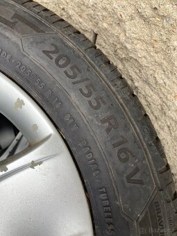 Sada Alu kol 5x112 s pneu 205/55/16, 4,5-6,5 mm - 4