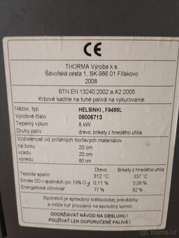 Prodám krbová kamna - 4