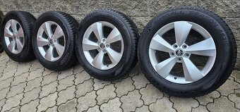 Originál alu Škoda Kodiaq 5x112 215/65 R17 - celoroční pneu - 4