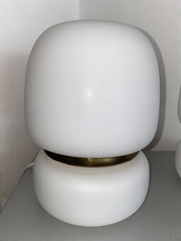 2 x retro lampička opálové sklo 70.léta - 4