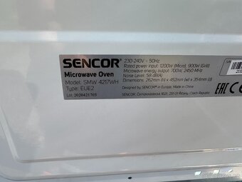 mikrovlnka SENCOR s grilem - - - 4