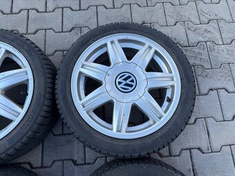 4x al kola 5x100 16 + pneu zimní 205/45 R16 - 4