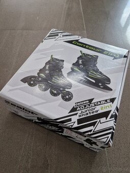Junior skates 2in1 (brusle, inline) vel. 33-36 - 4