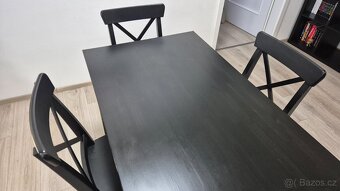 Stůl LERHAMN a 4 židle INGOLF - 4