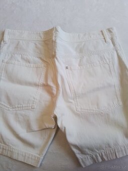 Pánské bílé kraťasy,H&M vel.W34 - 4