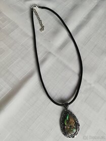 Abalone perleť, náušnice a náhrdelník - 4
