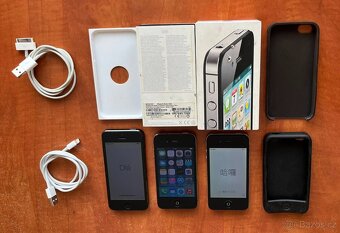 Apple iPhone 4 16GB + Apple iPhone 4S 32GB + Apple iPhone 5 - 4