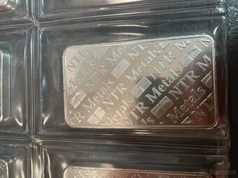 Prodám stříbrné slitky 10 oz – NTR Metals - 4