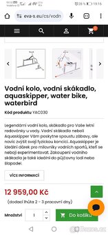 Aqua skipper, vodní kolo, skákadlo, nové - 4