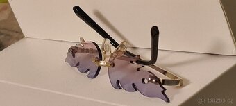 545 - Bezrámečkové sluneční brýle - plameny - 4